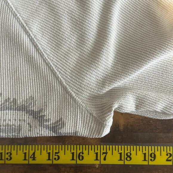 Sonoma Graphic Waffle Shirt Size Small Long Sleeve Hippie Boho Grunge Y2K EUC - Picture 3 of 6